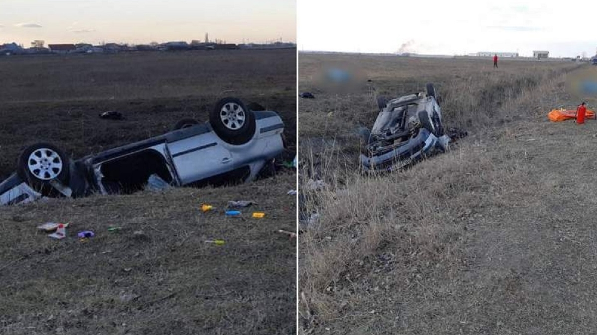 Accident mortal, în Vrancea. Două persoane și-au pierdut viața, după ce mașina în care se aflau s-a rostogolit de mai multe ori