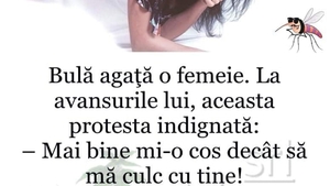 BANC | Bulă agață o femeie. "Mai bine mi-o cos, decât să mă culc cu tine"
