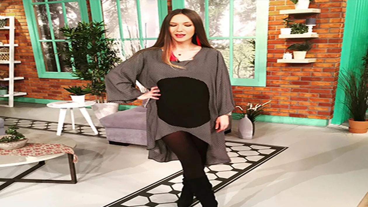 Ce mult i-a crescut burtica! Cum arată Adela Popescu în ultimul trimestru de sarcină: ”Am înghiţit un balonaş!”