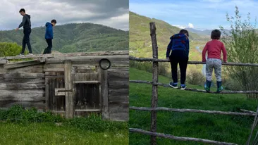 Și-au găsit fericirea după ce au părăsit Bucureștiul și s-au mutat în vârful unui deal din Maramureș. Povestea unei familii cu 4 copii care s-a regăsit într-un loc parcă atins de Dumnezeu