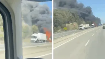 Ionuț și Mădălina, doi soți din Dâmbovița, au murit într-un accident rutier cumplit. TIR-ul în care se aflau a luat foc