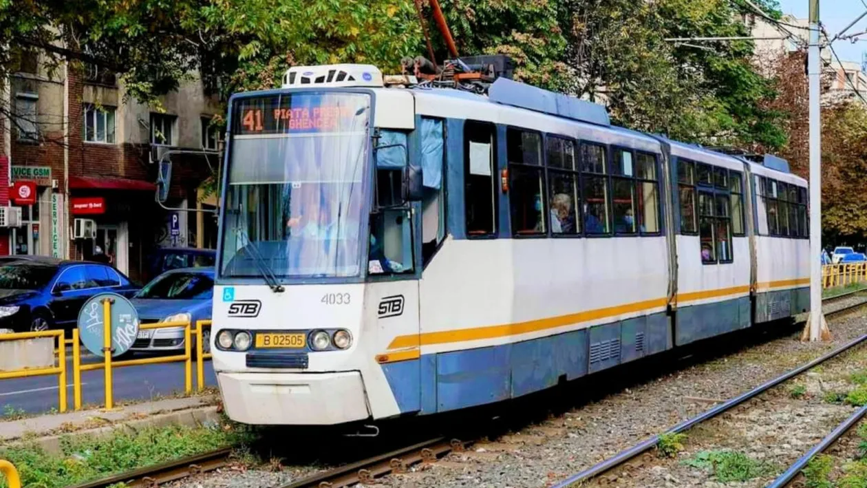 Tramvaiul 41 le-a creat probleme bucureștenilor. Una dintre stații, suspendată pentru următoarele săptămâni