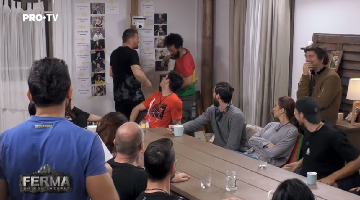 Bătaie la Ferma de la Pro TV între Kamara și Cătălin Moroșanu: „Ieși în p*** mea de aici, mă enervezi!”