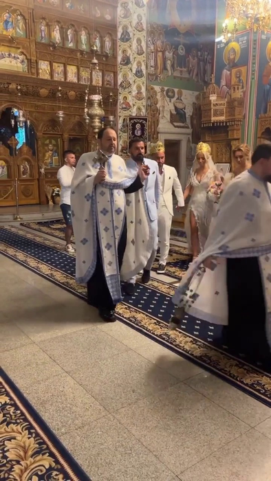 VIDEO | Imagini de la slujba religioasă a cununiei lui Nuțulică cu Ada. Momente pline de emoție!