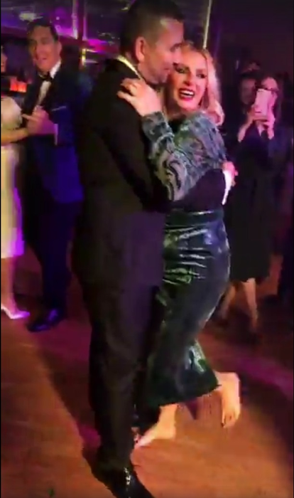 Andreea Bănică a dansat toată noaptea fără pantofi