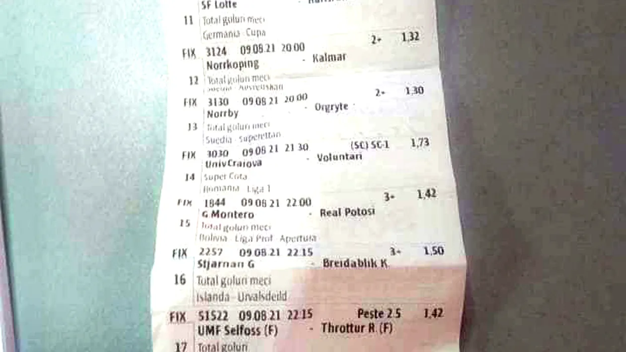 Rețetă de câștig: un bărbat din Vaslui a pariat 210 lei și s-a ales cu peste 35.000 de euro!