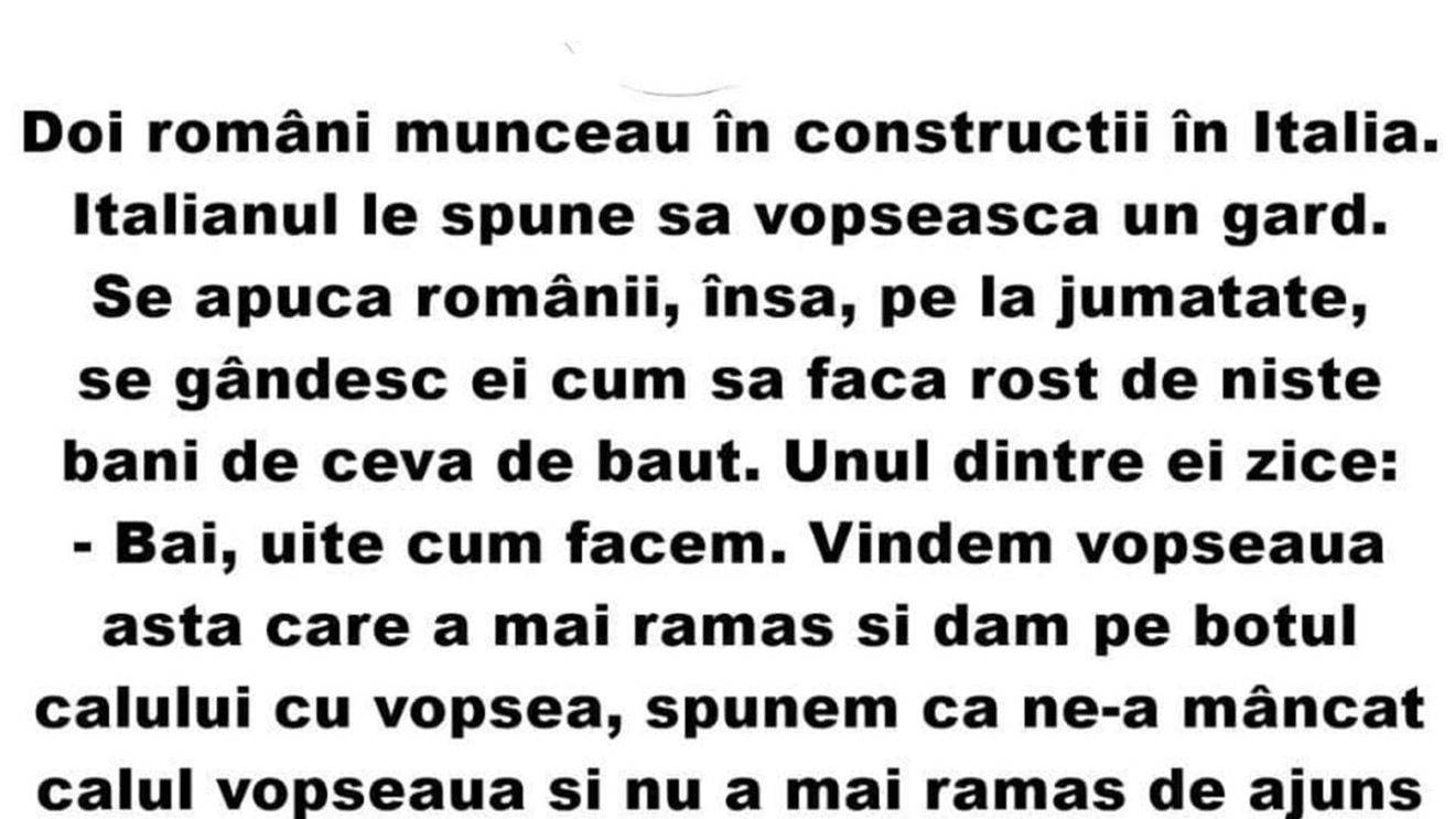 BANC | Doi români munceau în construcții, în Italia