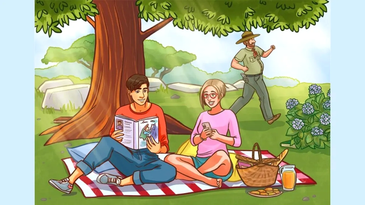 Test de logică | În această fotografie sunt ascunse 5 cărți. Le puteți găsi pe toate?