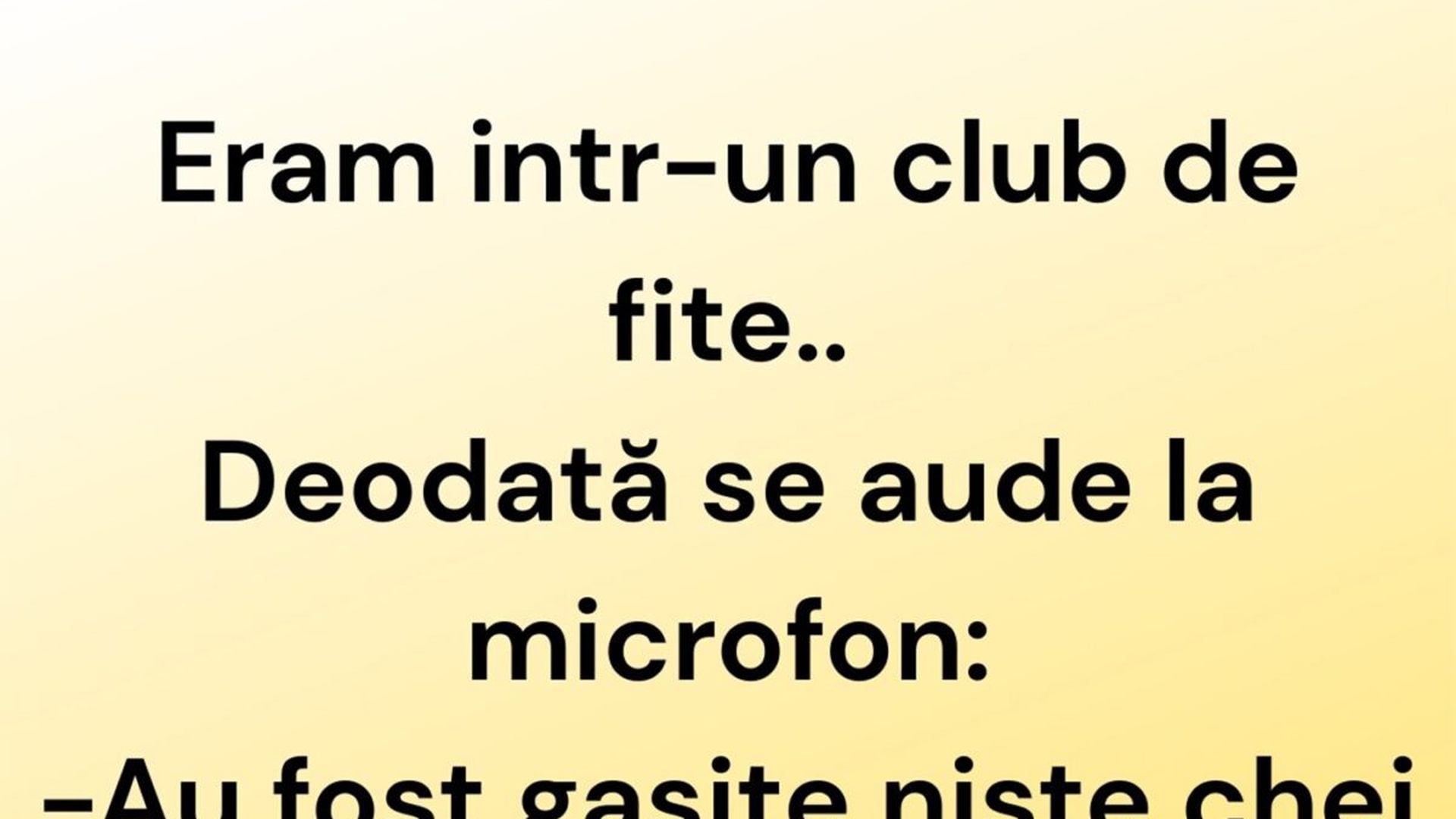 Bancul sfârșitului de săptămână | Eram într-un club de fițe