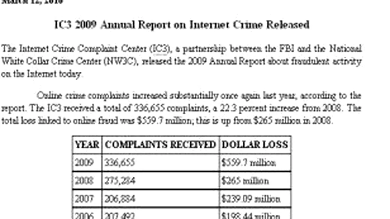 Potrivit FBI, fraudele online in Statele Unite s-au dublat fata de 2008