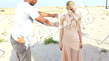 VIDEO Vezi ce face un fost concurent de la Vocea Romanei cu o blonda pe nisip. Anthony Icuagu a transpirat din greu ca sa iasa totul perfect