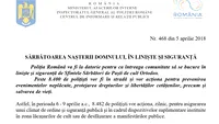 Poliția Română a confundat Crăciunul cu Paștele! Ce mesaj a transmis: „Sărbătoarea Naşterii Domnului, în linişte şi siguranţă”