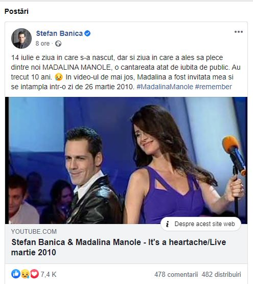 Este doliu în sufletul lui Ștefan Bănică! Mesajul cu care i-a făcut pe mulți să plângă: “Ziua în care a ales să plece dintre noi…”