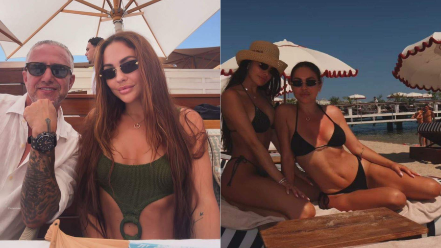 Corina Caciuc a atras toate privirile în costum de baie. Imagini cu partenera lui Reghecampf