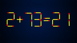 Test de inteligență | Mutați un singur chibrit pentru a corecta 2 + 73 = 21