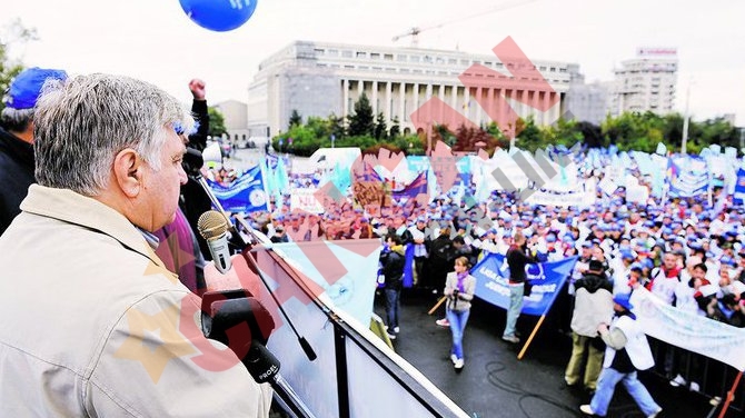 Si-au strigat nemultumirea in ploaie