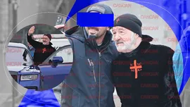 Gigi Becali face legea printre muncitori și show pentru trecători. Latifundiarul din Pipera a coborât din Rolls și a preluat imediat „comanda”