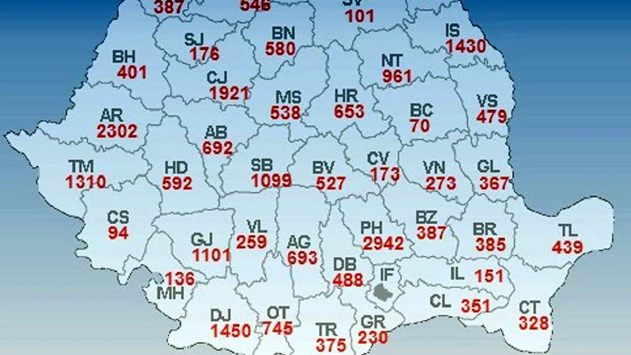 HARTĂ. Aproape 32.000 de locuri de muncă disponibile în România, în 27 septembrie 2018. Repartiția pe județe
