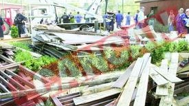 Terasele de fite din Herastrau, demolate