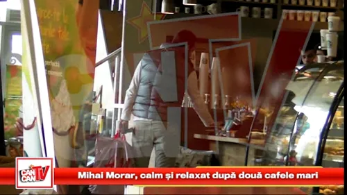 Mihai Morar, calm si relaxat dupa doua cafele mari