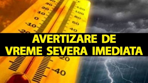 ANM anunță fenomene meteo periculoase în România. Avertizare emisă în urmă cu câteva minute