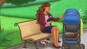 Ghicitoare vizuală. Câţi copii are femeia din imagine? 9 din 10 persoane au răspuns greşit la acest test