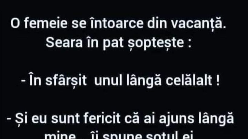 BANC | „În sfârșit, unul lângă celălalt”