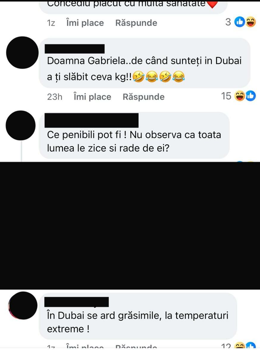 Gabriela Cristea, criticată pentru că își editează pozele. Sursa foto: Facebook / Gabriela Cristea