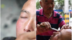 A mers la bărbier şi i-a cerut acestuia să îi radă OCHII! Explicaţia bărbatului e una absolut şocantă, iar imaginile au devenit rapid virale