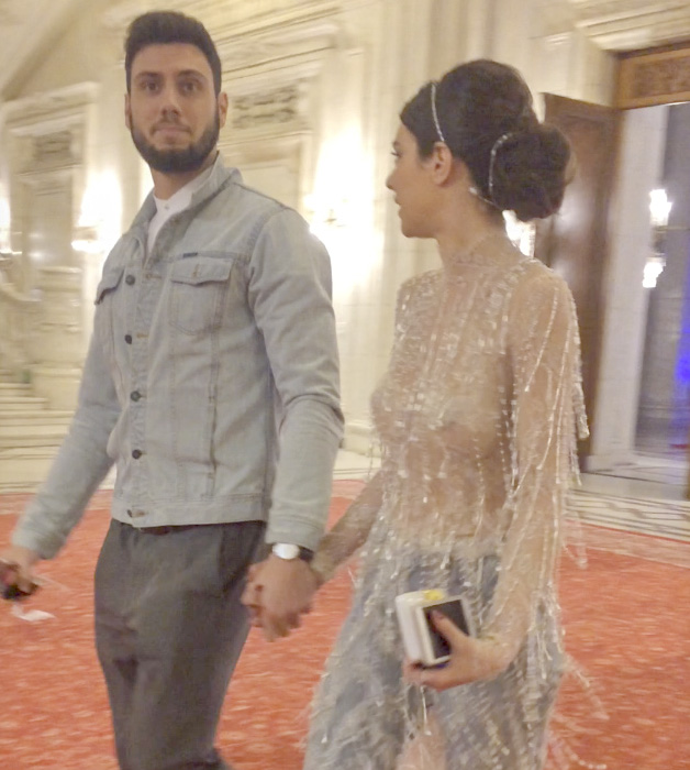Cristina Ich, alături de fostul ei iubit, Luca.