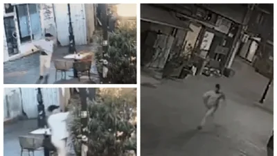Momentul în care un turc trage 6 focuri de armă în Centrul Vechi din București. Bărbatul a fost reținut