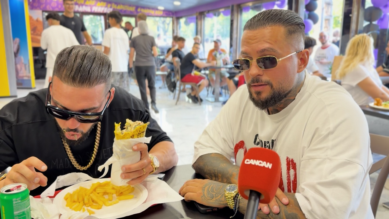 Dorian Popa și Meko, la degustarea noii shaorme Fight Kebab
