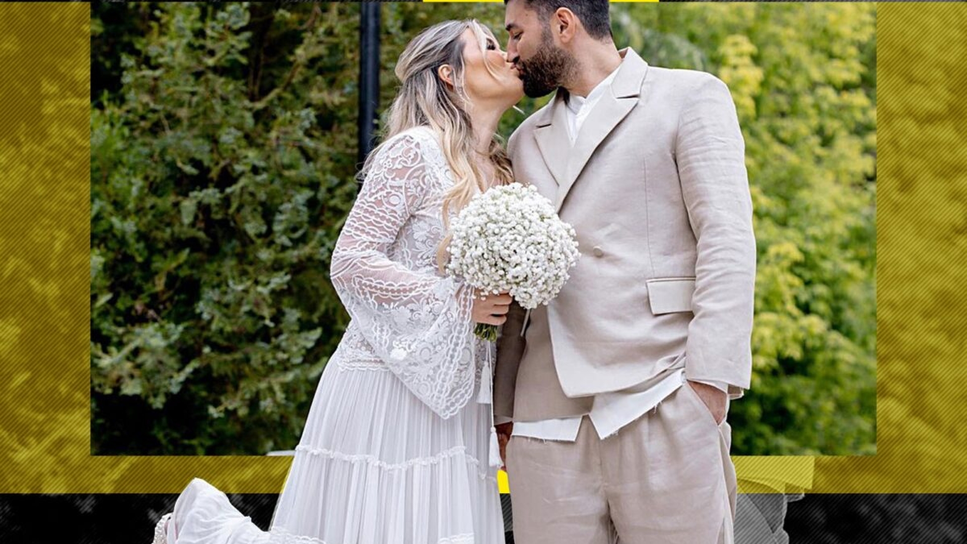 Soția lui Smiley a furat toate privirile! Primele imagini cu Gina Pistol în rochie de mireasă