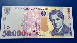 Tu mai ai așa ceva acasă? La ce preț se vinde o bancnotă de 50.000 de lei din anul 2000, acum, la o diferență de 23 de ani