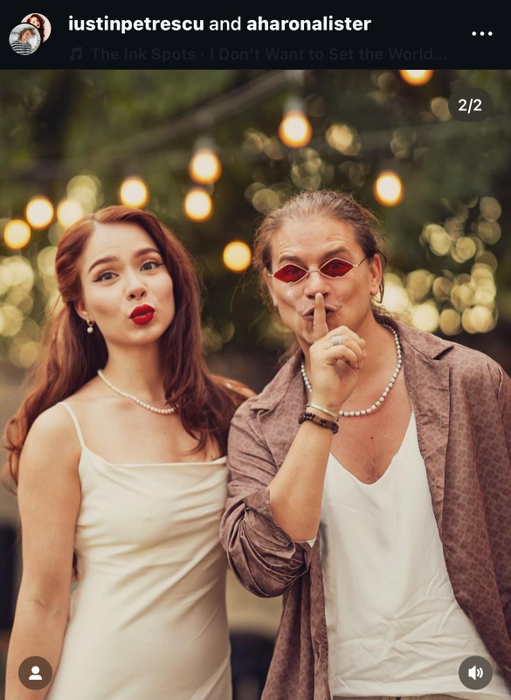 Iustin Petrescu și Hara/ sursă foto: Instagram