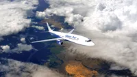 Avion românesc Blue Air, escortat de o escadrilă de vânătoare maghiară