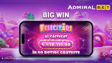 (P) Câștig record pe AdmiralBet, de peste 4,4 milioane lei