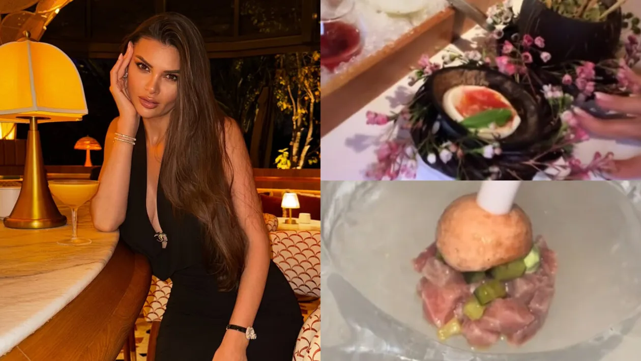 NU este o GLUMĂ! Cât a plătit Ramona Gabor pentru o cină cu 12 feluri de mâncare, în Dubai