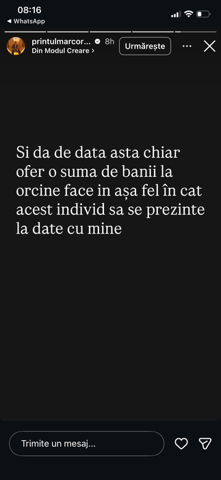 Prințul Marco, delir în online. Jignit de un internaut, soțul Biancăi de la Insula iubirii e decis să își facă dreptate singur
