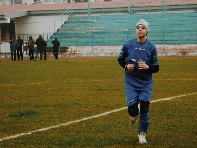 Georgiana a avut o scurtă carieră fotbalistică la FC Onești