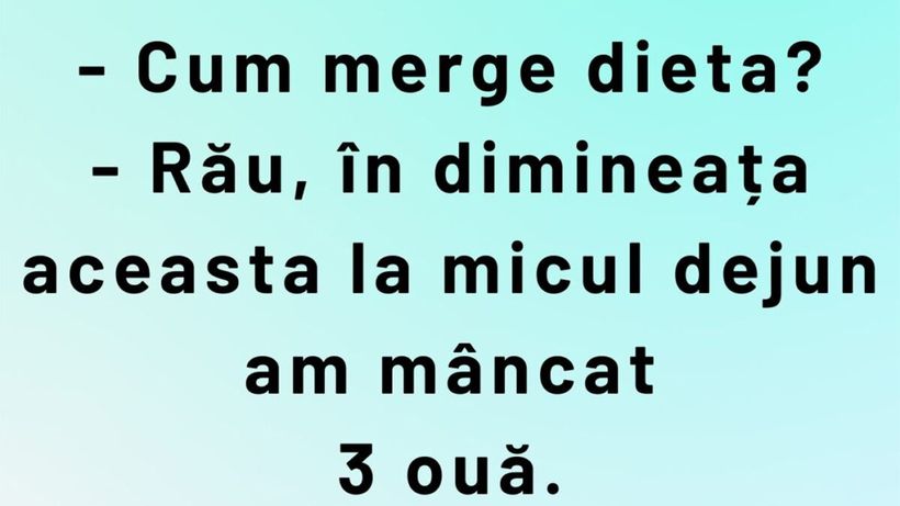 Bancul de joi | Dieta de după Anul Nou