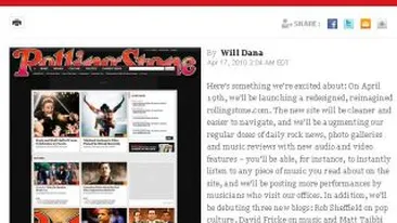 Revista Rolling Stone isi publica online arhivele din ultimii 43 de ani