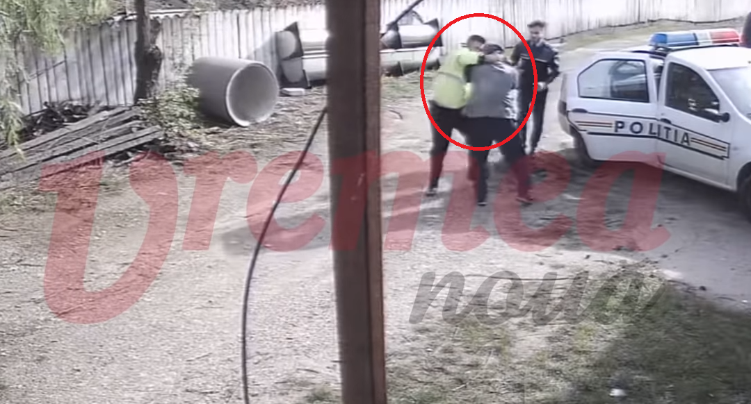 Un polițist a snopit în bătaie „infractorul”. Imagini șocante