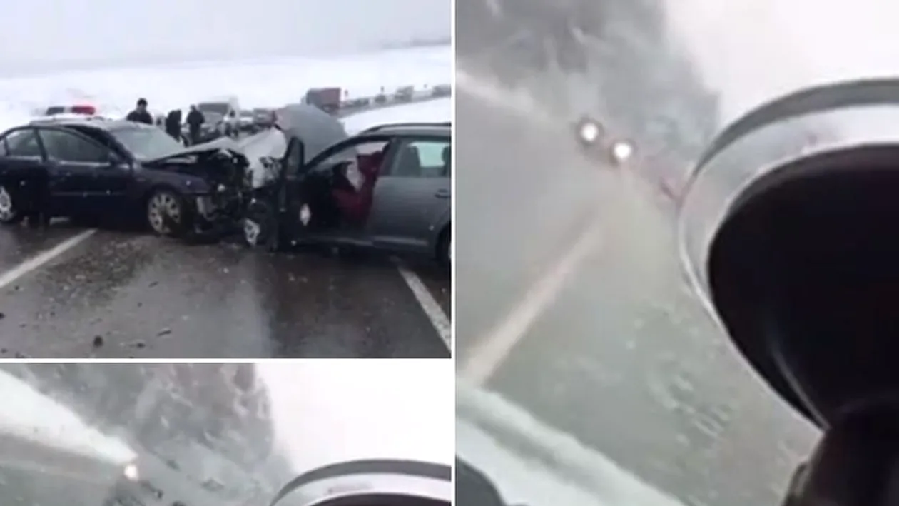 Accident cu șase victime în Suceava, produs de un șofer care era LIVE pe Facebook