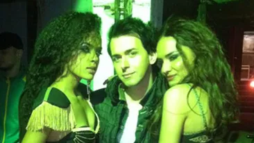 S-a infiripat ceva intre voi, Keo si Agnes Matoko? Uite cum s-a lipit mulatra de corpul artistului si el a strans-o de mijloc!