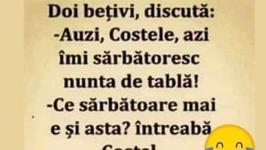 BANCUL ZILEI | "Auzi, Costele, azi îmi sărbătoresc nunta de tablă"