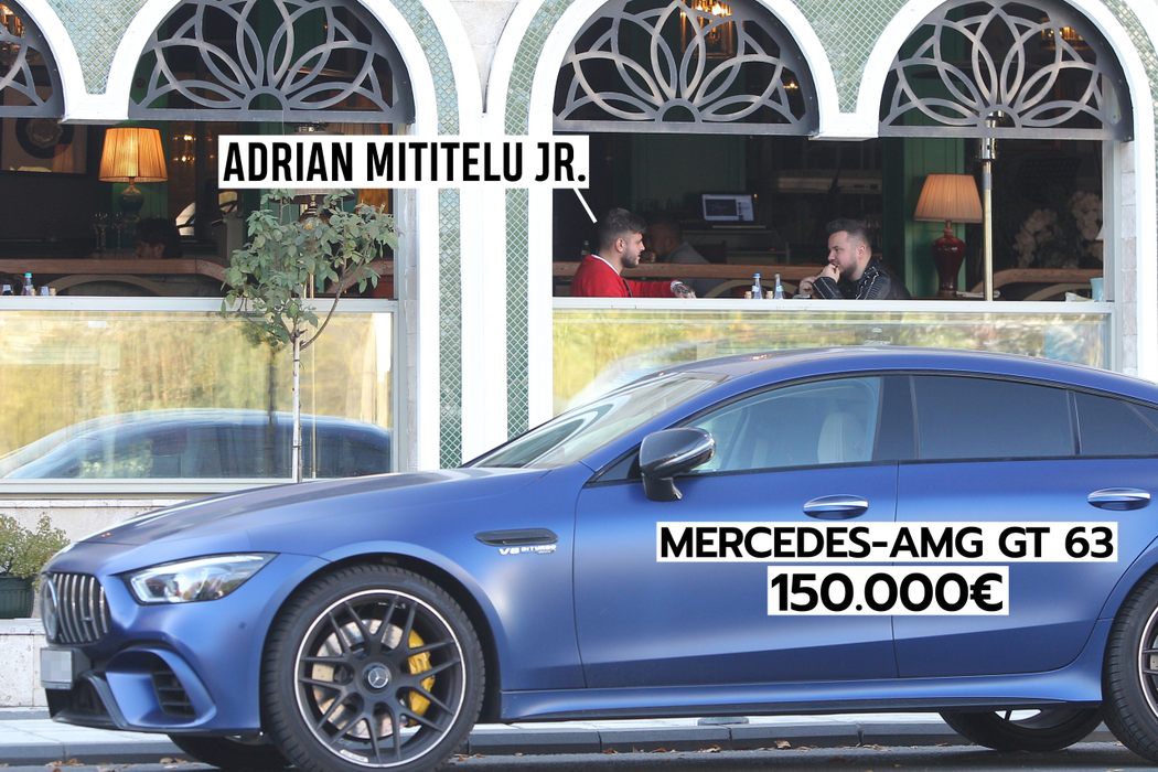 Adrian Mititelu Jr n-a slăbit din priviri mașina de 150.000 de euro