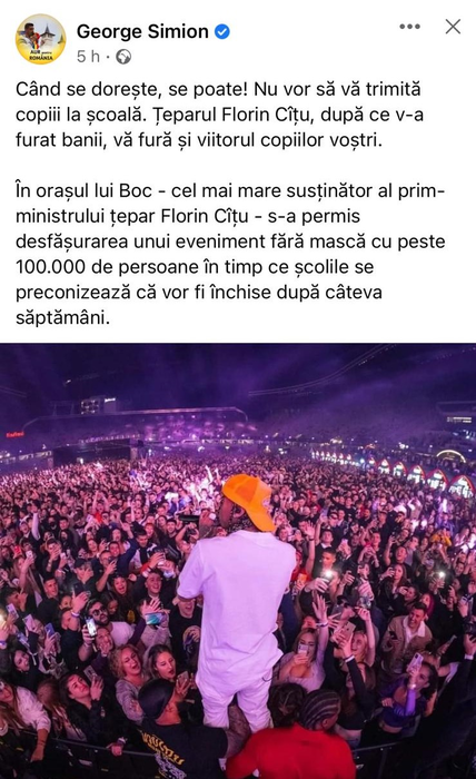 George Simion a criticat organizarea festivalului Untold