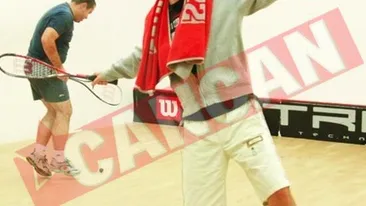 Negru si-a luxat glezna la tenis!