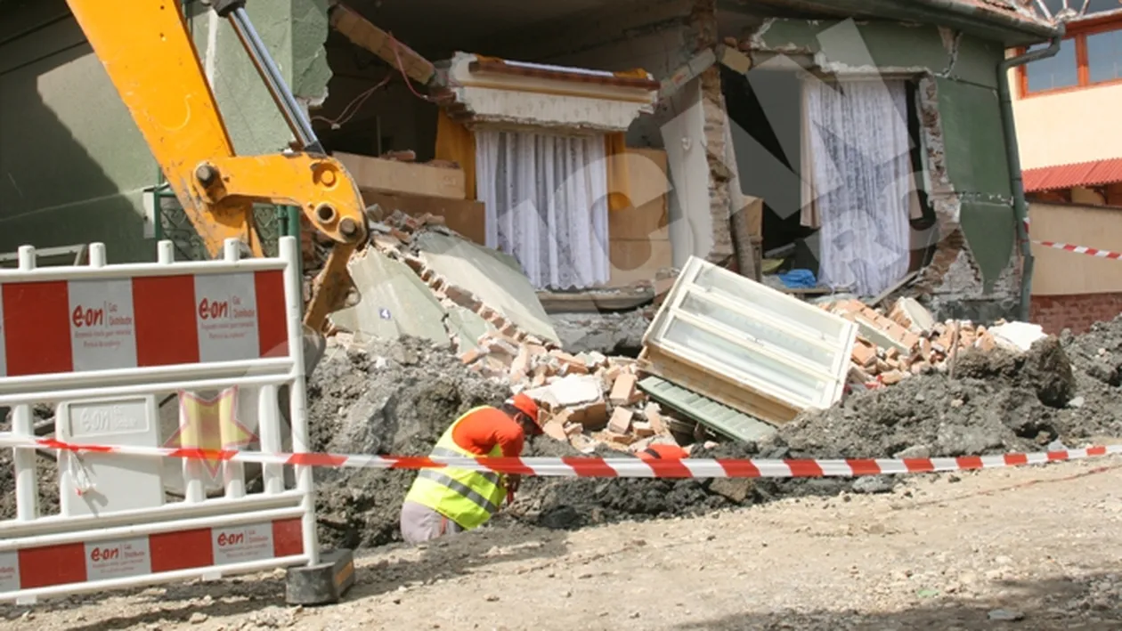 O casa din Sibiu a explodat!